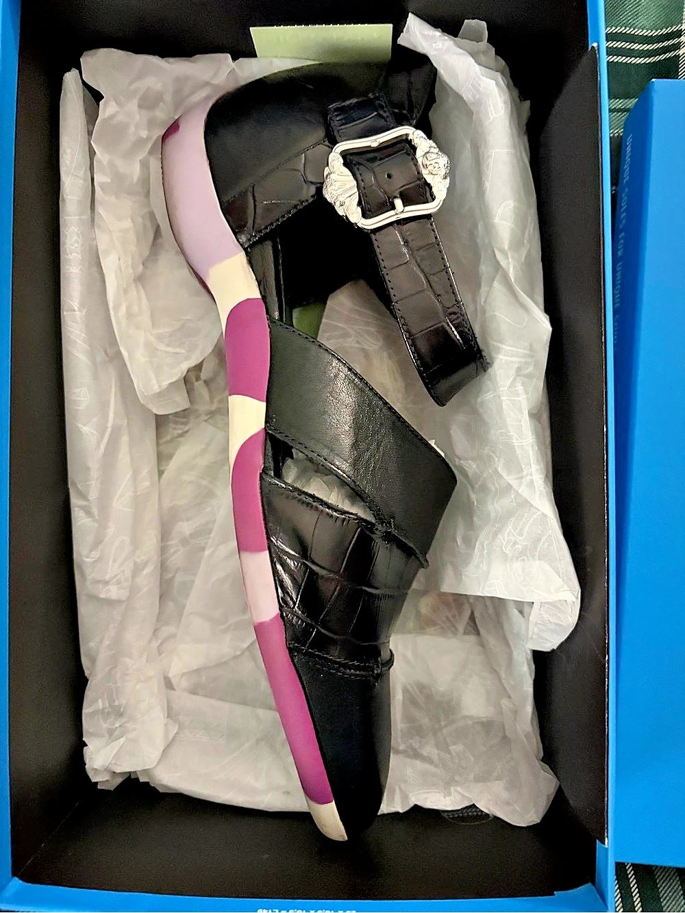 John Fluevog Power up Black Mary Jane W 10.5 / 11 - Picture 7 of 8